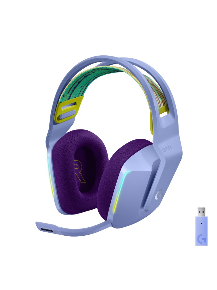 Auricular con microfono logitech g g7 gaming wireless inalambrico lila Auricular con microfono logitech g g7 gaming wireless inalambrico lila