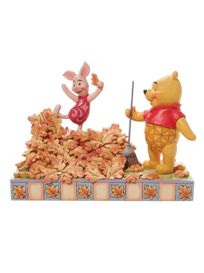 Figura enesco disney winnie the pooh pooh & piglet recogiendo hojas de otoño Figura enesco disney winnie the pooh pooh & piglet recogiendo hojas de otoño