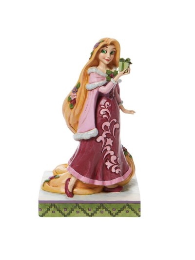 Figura enesco disney enredados rapunzel con regalos