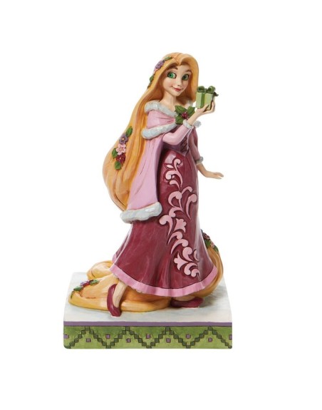 Figura enesco disney enredados rapunzel con regalos
