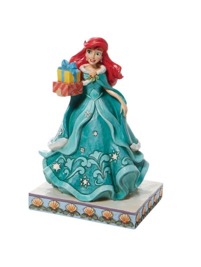 Figura enesco disney la sirenita ariel con regalos