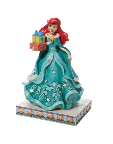 Figura enesco disney la sirenita ariel con regalos