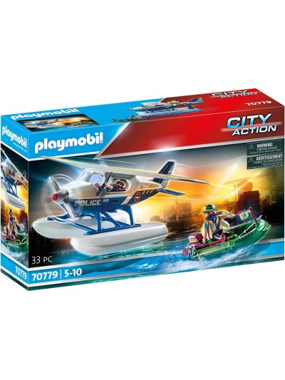 Playmobil policia hidroavion: persecucion de contrabandista