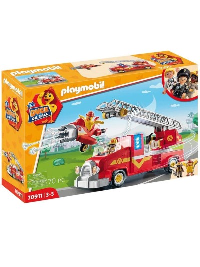 Playmobil duck on call camion de bomberos
