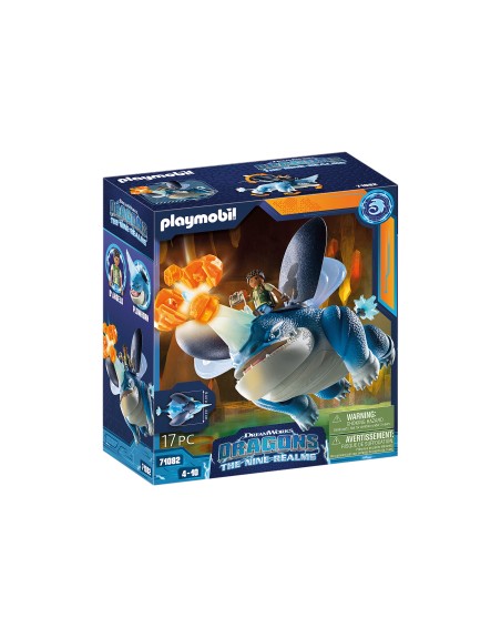 Playmobil dragones: nine realms: plowhorn & d'angelo