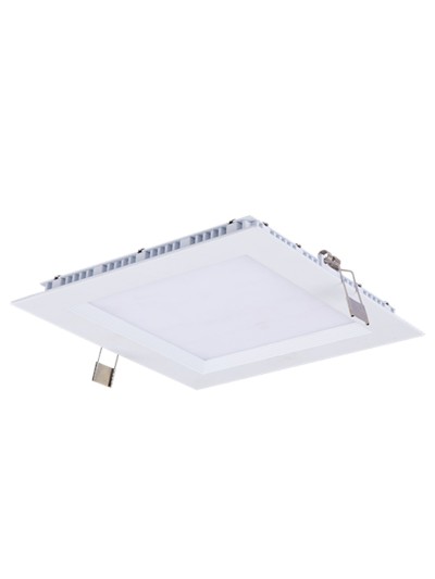 Downlight led silver electronics gort cuadrado y empotrable 1300 - 18w - 6000k blanco