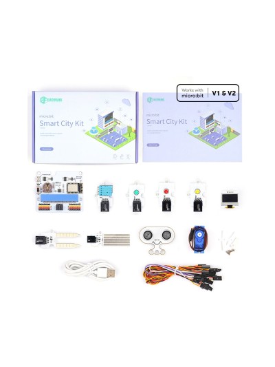 Kit de sensores inteligentes micro:bit ciudad inteligente - smart city kit - sin placa