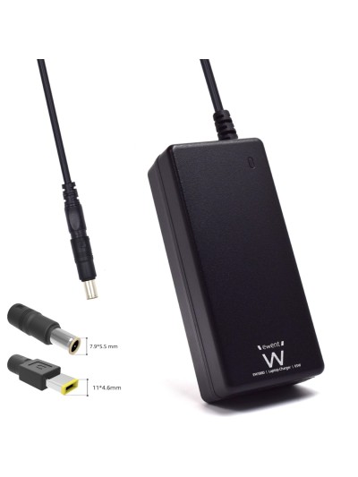 Cargador ewent ew3897 para portatiles ibm - lenovo 65w 20v