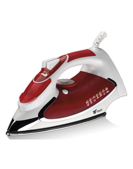 Plancha de vapor thulos th - pv2201 rojo 2200w