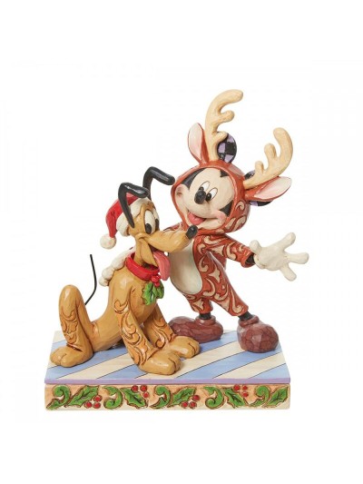 Figura enesco disney mickey & pluto