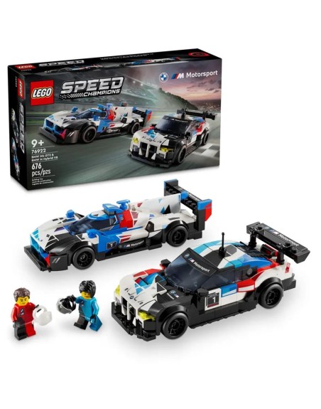 Lego coche de carreras bmw m4 gt3 y bmw m hybrid v8