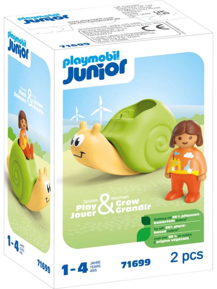 Playmobil junior caracol balancín función sonajero Playmobil junior caracol balancín función sonajero