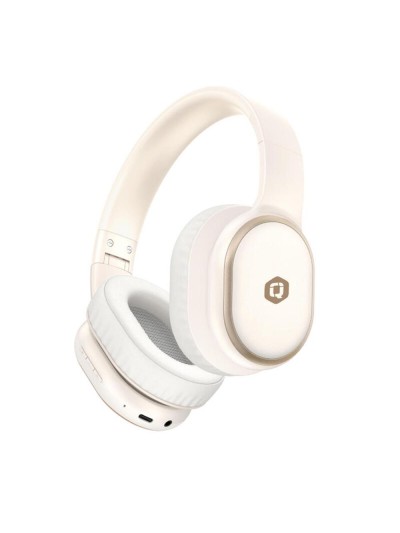 Auriculares qcharx pulse bluetooth beige