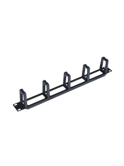 Panel pasa cables wp 1u plastico negro