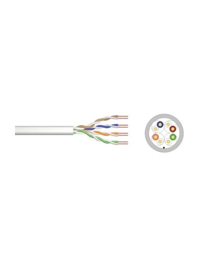 Cable de red ewent ew - mat - 6u - r - 305 - s cat 6 u - utp awg23 - 1 cca 305mt rigido