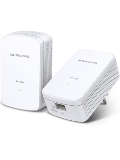 Kit 2 powerline mercusys mp500 kit av1000 gigabit - pack 2 unidades