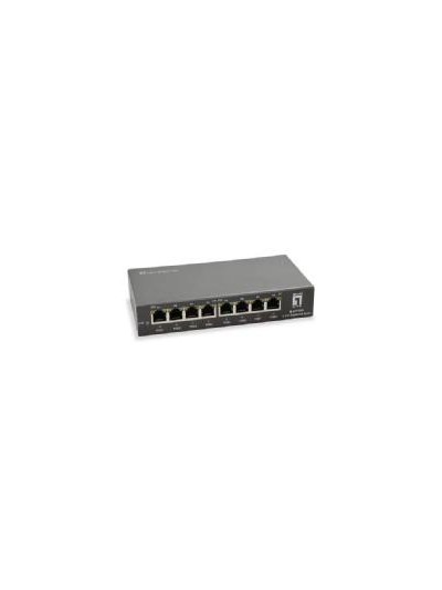 Switch level one 8 puertos 10 - 100 - 1000 poe 120w no gestion