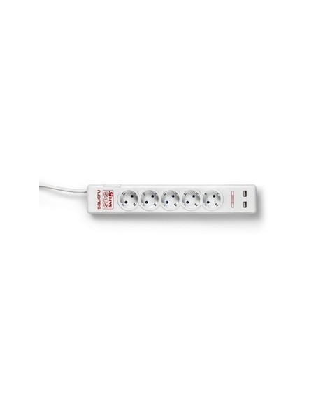 Regleta salicru sps safe 5+ - 5 tomas schuko - 2 usb