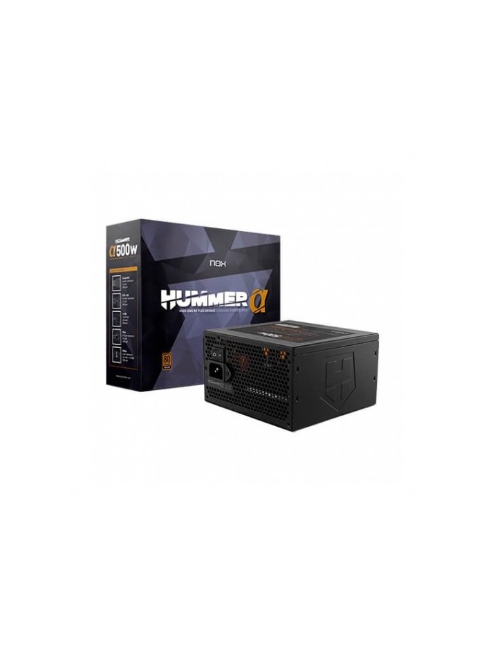 Fuente de alimentacion nox 500w hummer alpha x500w 80+ bronze - semimodular atx Fuente de alimentacion nox 500w hummer alpha x500w 80+ bronze - semimodular atx