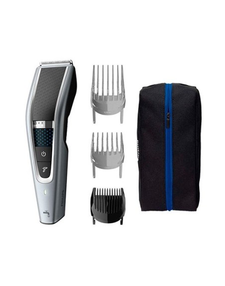 Cortapelos philips hairclipper 5000 hc5630 - 15 28 ajustes - 3 peines - 90m autonomia - lavable - funda tela