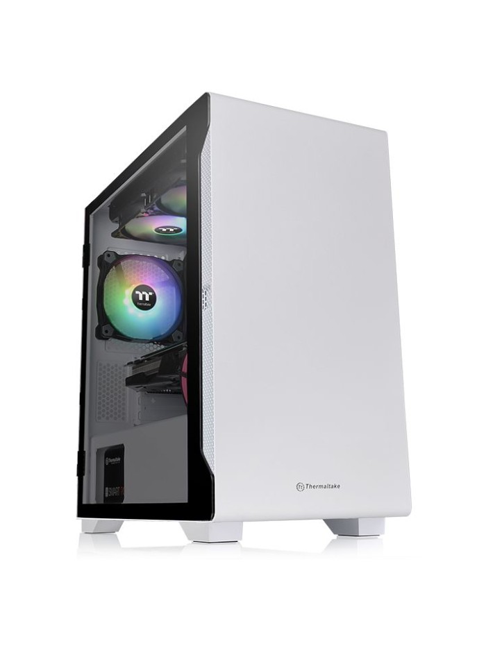 Torre micro atx thermaltake s100 tg - ven 120mm incluido - cristal templado - blanco Torre micro atx thermaltake s100 tg - ven 120mm incluido - cristal templado - blanco