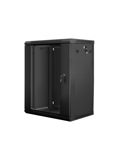 Armario rack lanberg 15u 600x450x769 auto ensamblado 19 pulgadas hasta 60 kg negro