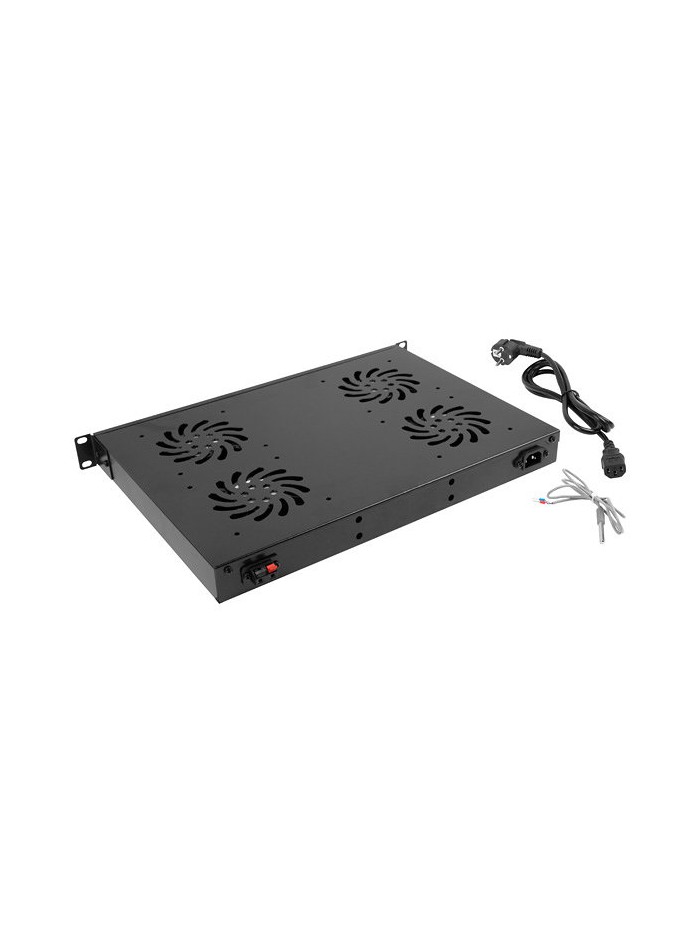 Panel ventilacion lanberg lcd 4 ventiladores termostato 230v 1u rack 19 negro Panel ventilacion lanberg lcd 4 ventiladores termostato 230v 1u rack 19 negro