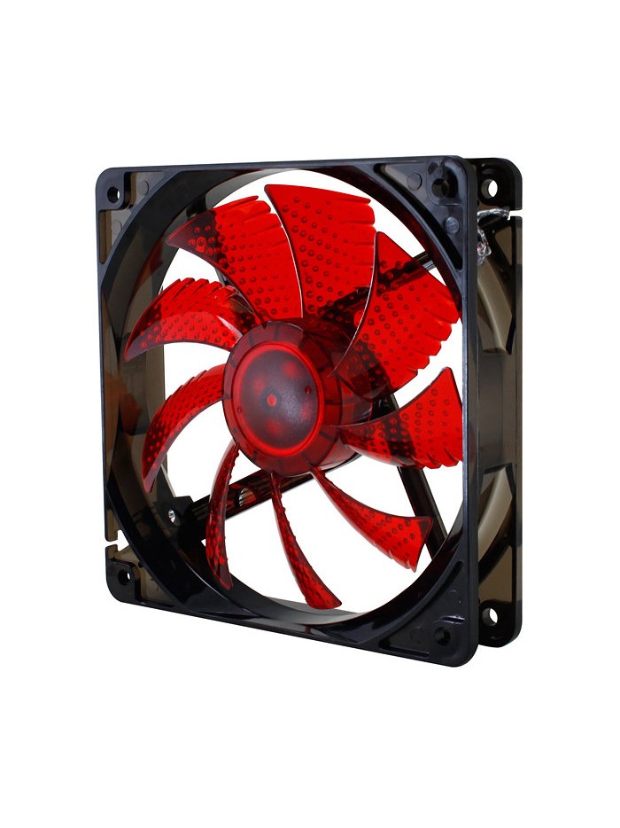 Ventilador caja nox cool fan led 120mm negro led rojo Ventilador caja nox cool fan led 120mm negro led rojo