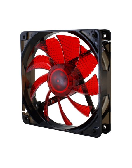 Ventilador caja nox cool fan led 120mm negro led rojo