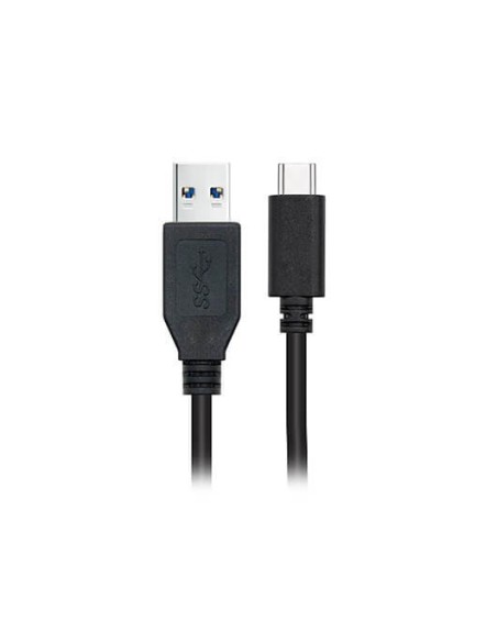 Cable nanocable usb 3.1 gen2 10gbps 3a tipo usb - c - m - a - m negro 0.5 m