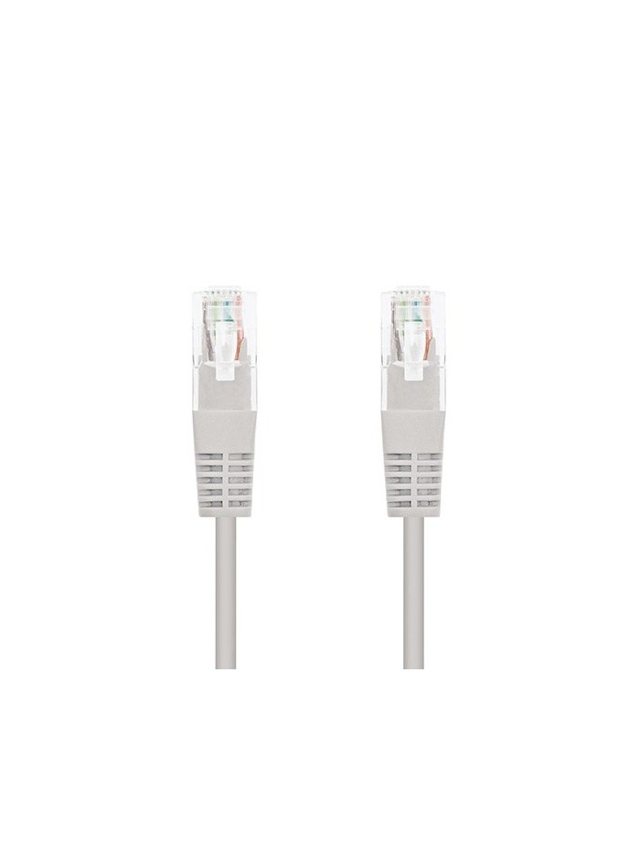 Cable red nanocable latiguillo rj45 utp cat6 0.5m gris 50cm Cable red nanocable latiguillo rj45 utp cat6 0.5m gris 50cm