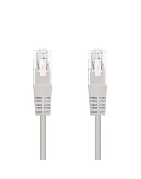 Cable red nanocable latiguillo rj45 utp cat6 0.5m gris 50cm