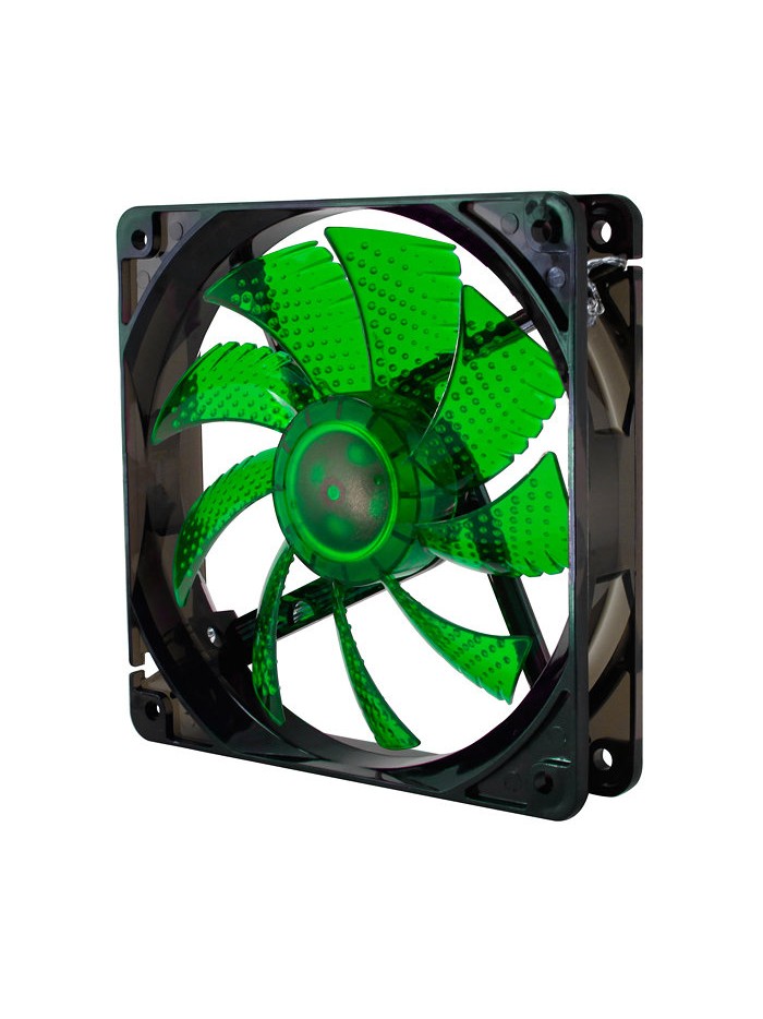 Ventilador caja nox cool fan led 120mm negro led verde Ventilador caja nox cool fan led 120mm negro led verde