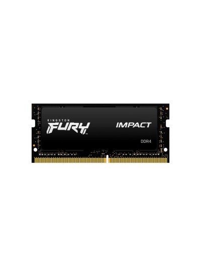 Memoria ram ddr4 32gb kingston - 3200mhz - pc4 - 25600 - fury impact - sodimm - negro - 1.2v