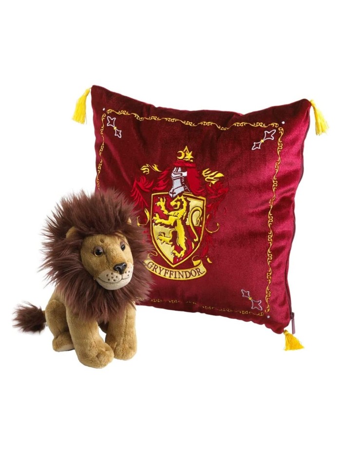 Peluche pack the noble collection harry potter leon mascota gryffindor + cojin gryffindor Peluche pack the noble collection harry potter leon mascota gryffindor + cojin gryffindor