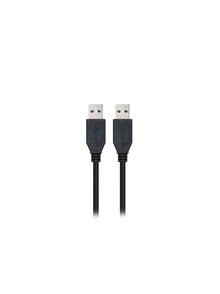 Cable usb nanocable 2m macho a macho 5gbps negro Cable usb nanocable 2m macho a macho 5gbps negro