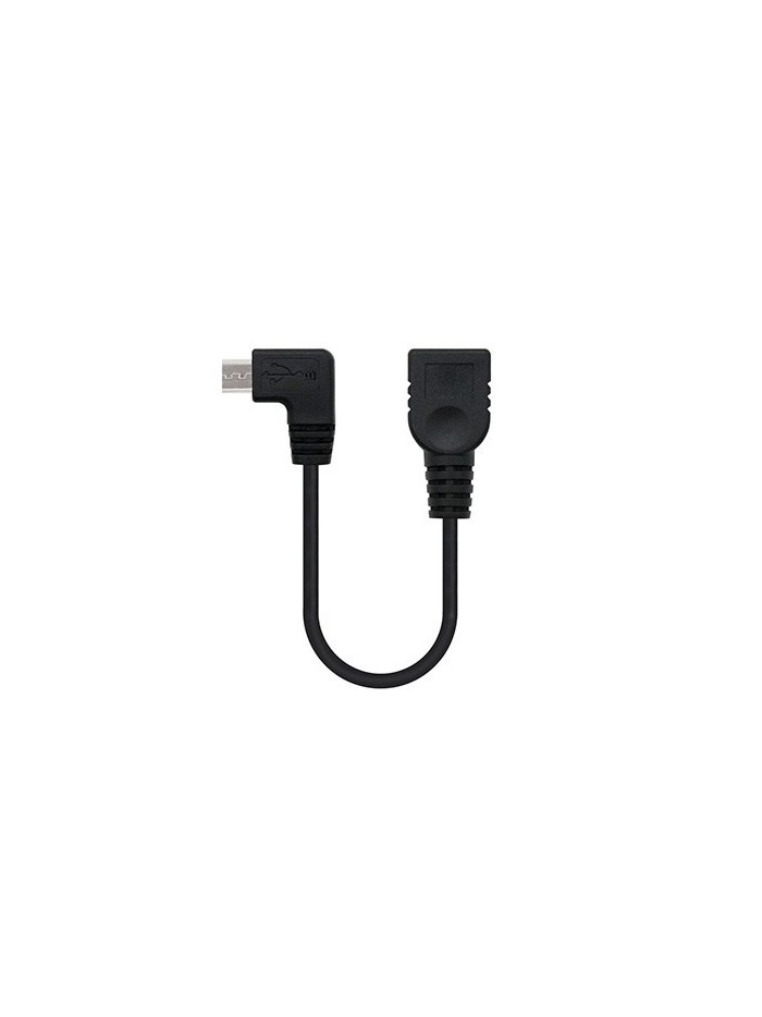 Cable otg nanocable usb 2.0 a micro usb 15cm - macho - hembra Cable otg nanocable usb 2.0 a micro usb 15cm - macho - hembra