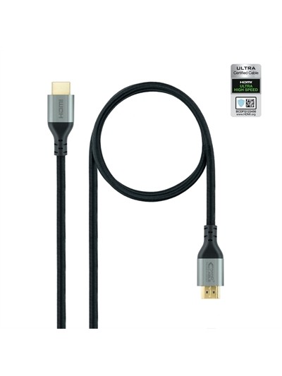 Cable hdmi 2.1 nanocable 1m - macho - macho - negro