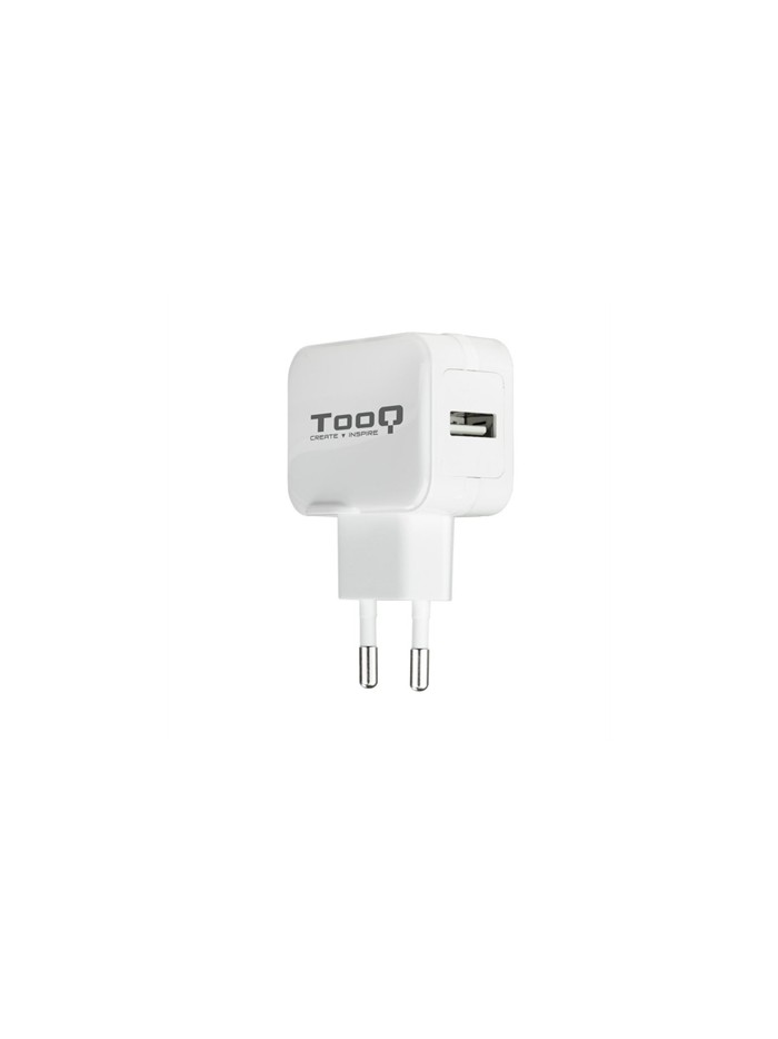 Cargador de pared tooq usb - 12w - blanco Cargador de pared tooq usb - 12w - blanco