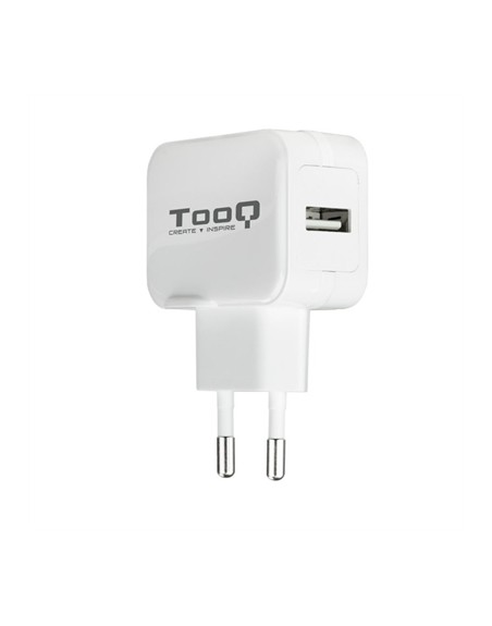 Cargador de pared tooq usb - 12w - blanco