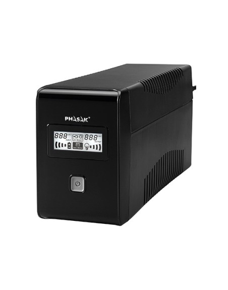 Sai ups phasak 850va interactivo avr 2 x schuko ph 9485 lcd