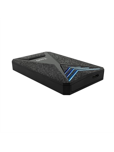 Caja externa gaming tooq tqe - 2550bl para hdd - ssd 2.5 pulgadas 9.5mm sata 3 usb 3.0 - 3.1 negro