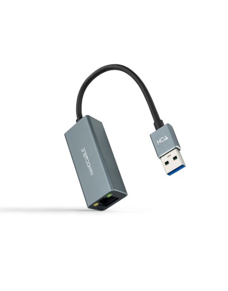 Cable usb 3.0 a rj45 nanocable 0.15m - macho - hembra - gris