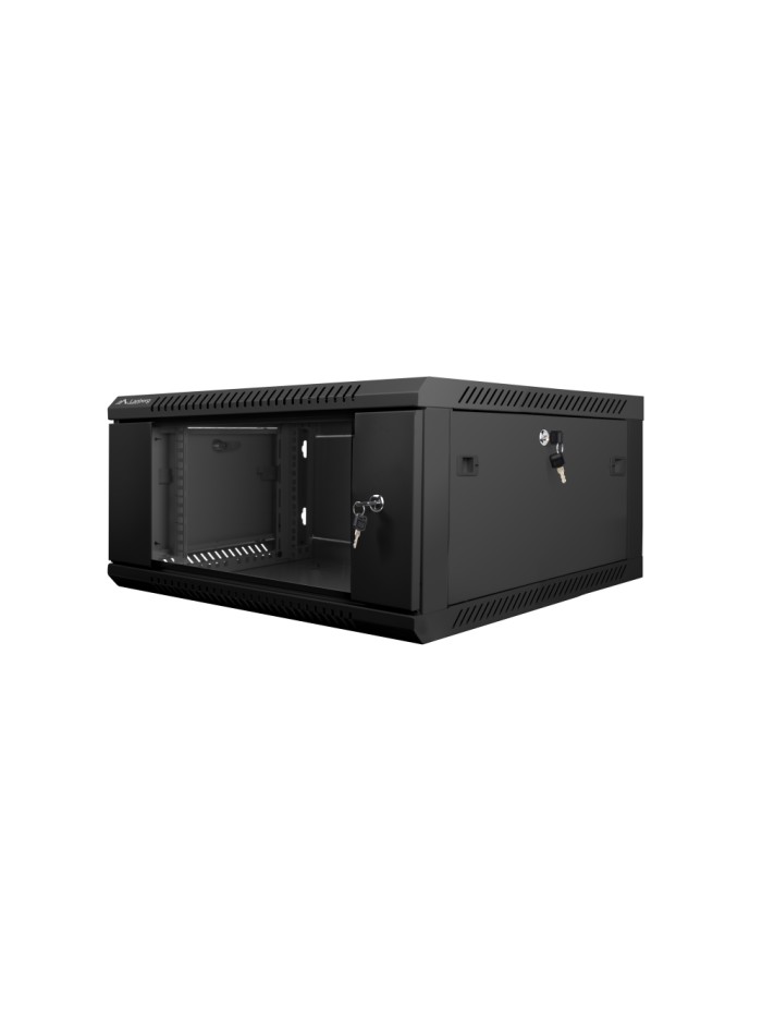 Armario lanberg mural rack 19 pulgadas 4u - 600x600 flat pack v2 negro Armario lanberg mural rack 19 pulgadas 4u - 600x600 flat pack v2 negro