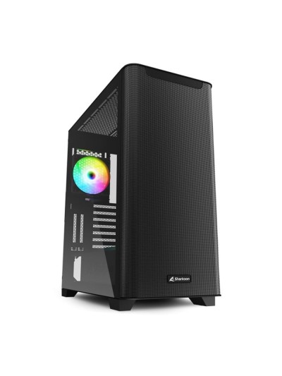 Caja ordenador gaming sharkoon m30 rgb atx 2 x usb 3.0 1 x usb tipo c sin fuente negro