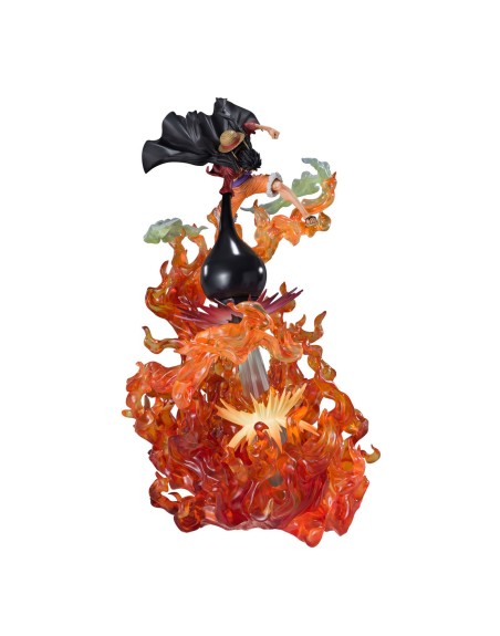 Figura tamashii nations figuarts zero tamashii nation extra battle spectacle monkey d luffy red roc