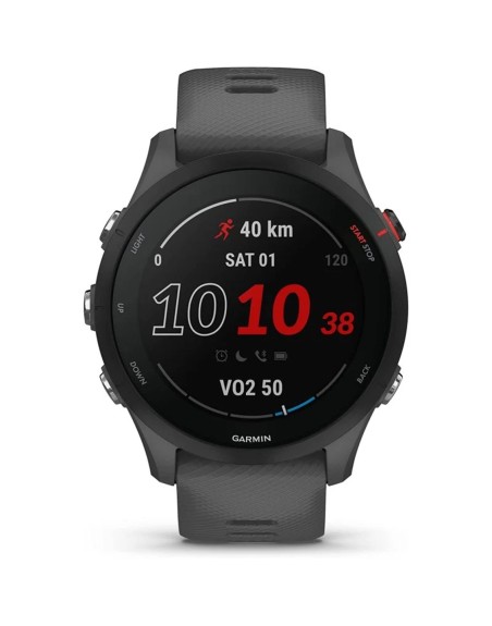 Reloj smartwatch garmin sportwatch forerunner 255 gris pizarra f.cardiaca - gps - 33mm - color - acelerometro - bt - 5 atm