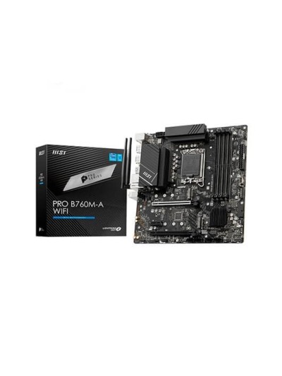 Placa base msi pro b760m - a wifi m - atx - 4x ddr5 - 4x sata3 - 4x usb 3.2 - 2x usb 2.0 911 - 7d99 - 007