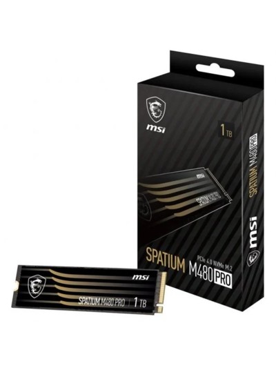 Disco duro interno solido ssd msi spatium m480 pro 1tb m.2 nvme pcie4