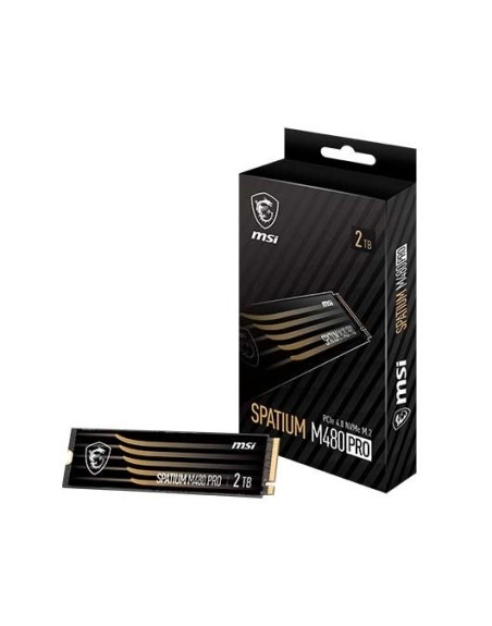 Disco duro interno solido ssd msi spatium m480 m2 nvme 2tb pcie4